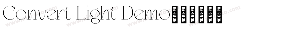 Convert Light Demo字体转换